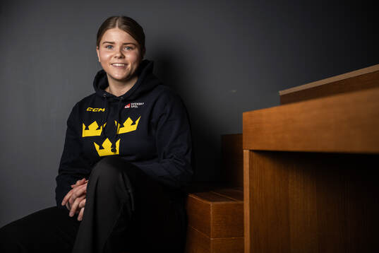 Hanna Thuvik of Sweden poses for a portrait at a press event