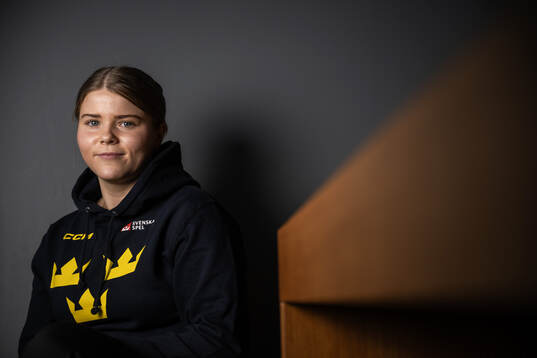 Hanna Thuvik of Sweden poses for a portrait at a press event