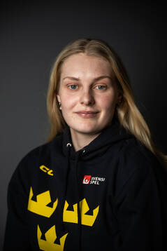 Annie Silén of Sweden poses for a portrait at a press event