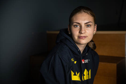 Ida Boman of Sweden poses for a portrait at a press event