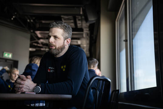 Head coach Ulf Lundberg of Sweden