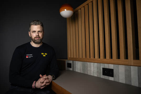 Head coach Ulf Lundberg poses for a portrait at a press