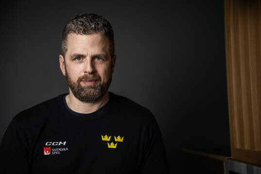 Head coach Ulf Lundberg poses for a portrait at a press