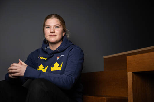 Ebba Hedqvist of Sweden poses for a portrait at a press