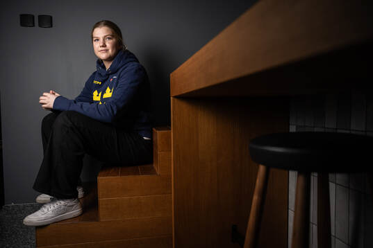 Ebba Hedqvist of Sweden poses for a portrait at a press