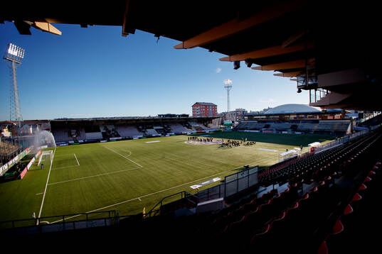 Interiör vy över Behrn Arena