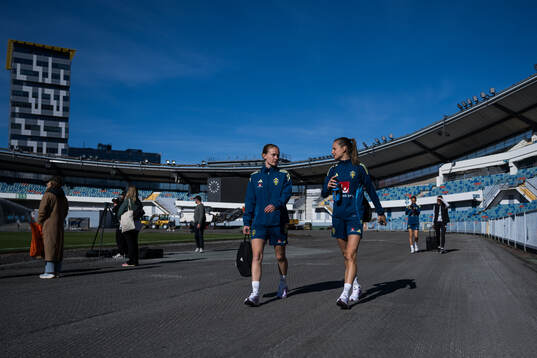 Matilda Vinberg and Nathalie Björn of Sweden