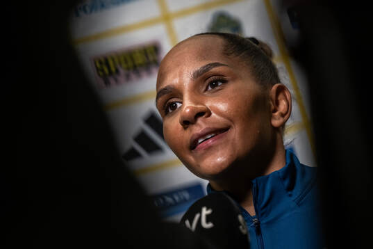 Madelen Janogy is interviewed