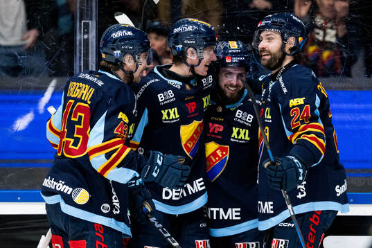 Djurgårdens Albin Grewe, Max Krogdahl, Hugo Blixt och