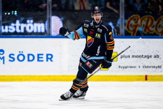 Djurgårdens Edvin Hammarlund jublar