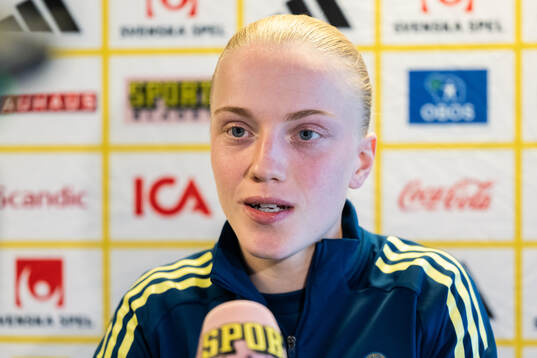 Anna Sandberg is being interviewed