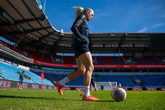 Guro Bergsvand of the Norwegian women's national football