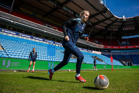 Ada Hegerberg of the Norwegian women's national football