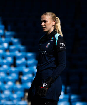 Goalkeeper Selma Panengstuen of the Norwegian women's