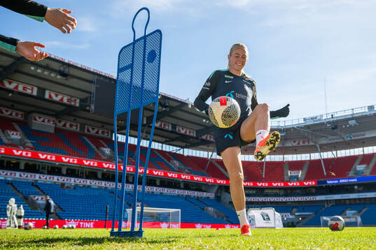 Guro Bergsvand of the Norwegian women's national football