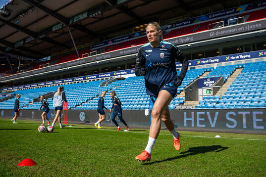 Guro Bergsvand of the Norwegian women's national football