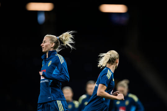 Sofia Jakobsson of the Swedish women's national football