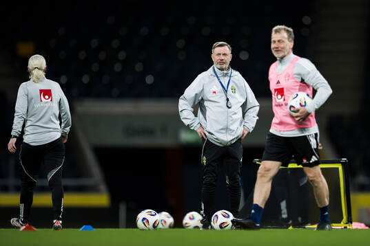 Head coach Peter Gerhardsson of the Swedish women's