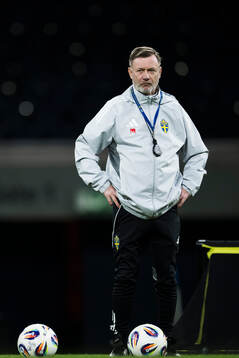 Head coach Peter Gerhardsson of the Swedish women's