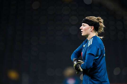 Goalkeeper Tove Enblom of the Swedish women's national