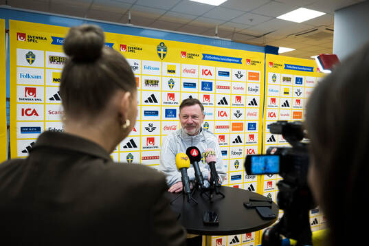 Head coach Peter Gerhardsson of the Swedish women's