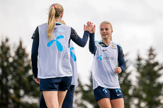 Emilie Woldvik of the Norwegian women's national football