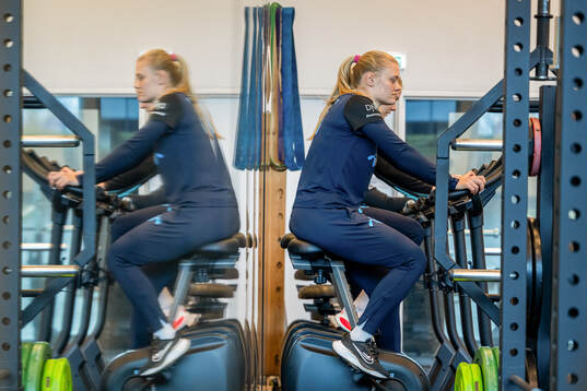 Mathilde Harviken of the Norwegian women's national