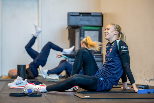 Goalkeeper Selma Panengstuen of the Norwegian women's