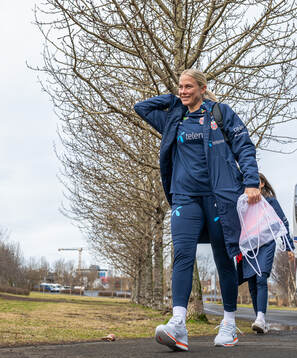 Guro Bergsvand of the Norwegian women's national football