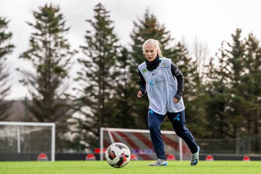 Thea Bjelde of the Norwegian women's national football team