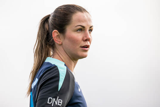 Tuva Hansen of the Norwegian women's national football team