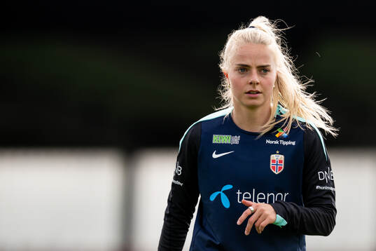 Emilie Woldvik of the Norwegian women's national football