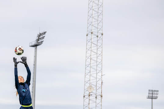 Goalkeeper Cecilie Fiskerstrand of the Norwegian women's