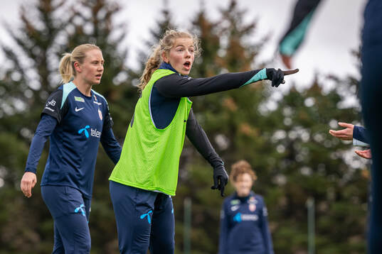 Justine Kielland of the Norwegian women's national football