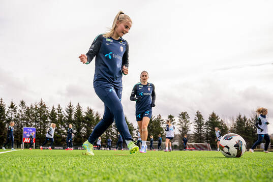 Emilie Woldvik of the Norwegian women's national football