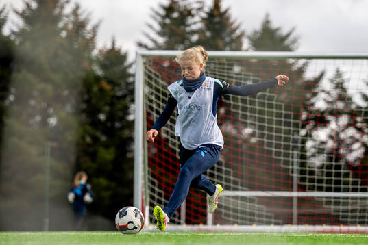 Justine Kielland of the Norwegian women's national football