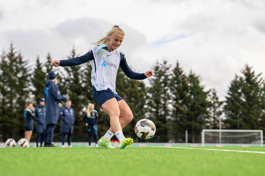 Emilie Woldvik of the Norwegian women's national football