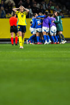 during the UEFA Women's Nations League football match