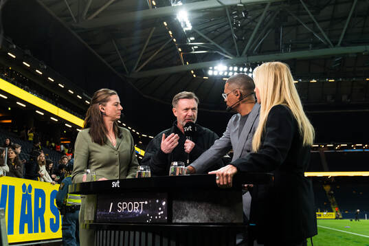 Lotta Schelin, Daniel Nannskog and Jane Björck of Swedish
