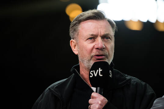 Head coach Peter Gerhardsson of Sweden is interviewed