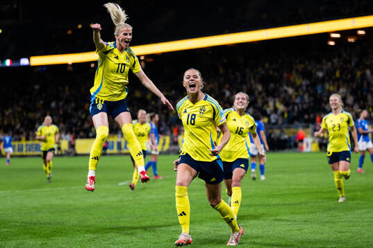 Sofia Jakobsson, Fridolina Rolfö and Filippa Angeldahl of