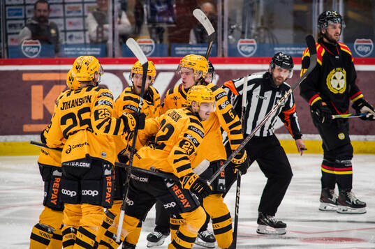 Skellefteås Jonathan Johnson jublar