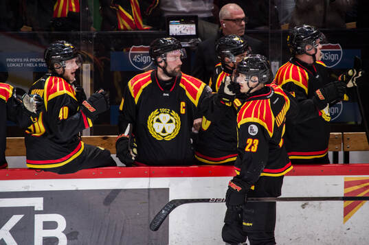 Brynäs Oskar Lindblom jublar