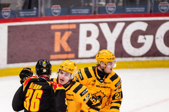 Brynäs Linus Ölund och Skellefteås Axel Sandin Pellikka