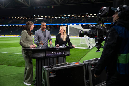 Lotta Schelin, Daniel Nannskog and Jane Björck of Swedish