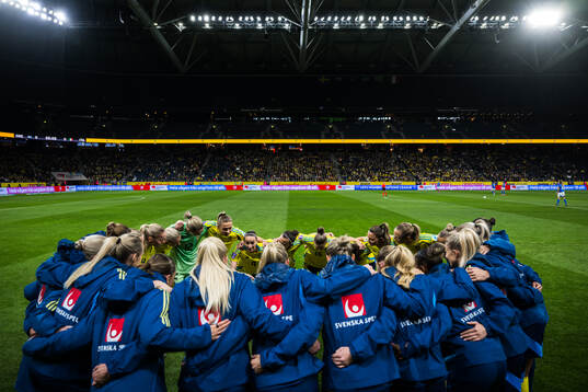 Players of Sweden gather