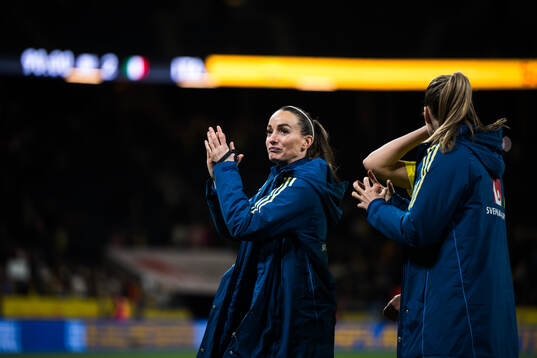 Kosovare Asllani of Sweden celebrates