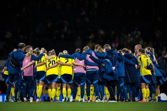 Players of Sweden gather
