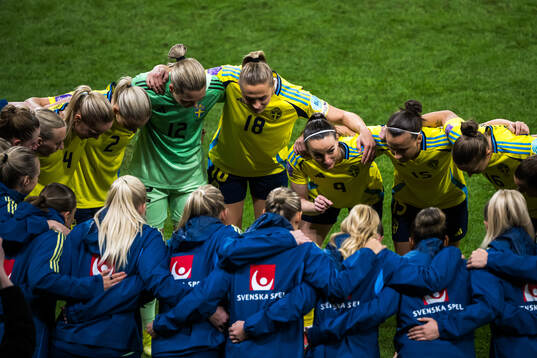 Players of Sweden gather