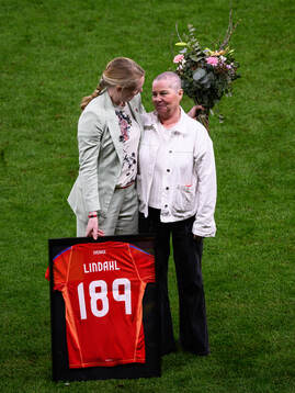 Former national team goalkeeper Hedvig Lindahl is